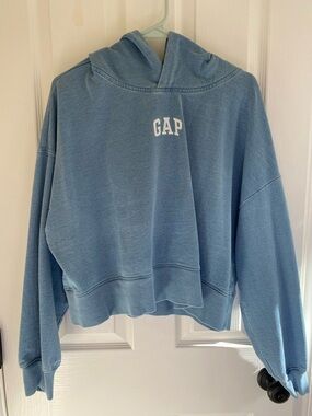 GAP Sky Blue Logo Hoodie